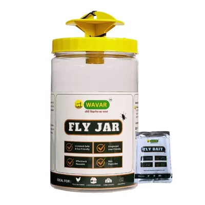 WAVAR House Fly Trap with Lure | Suitable for Home, Garden, Farm, etc(Quantity-3 pieces)