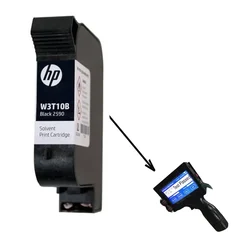 HP W3T10B Black 2590 Ink Cartridge For Coding Machine