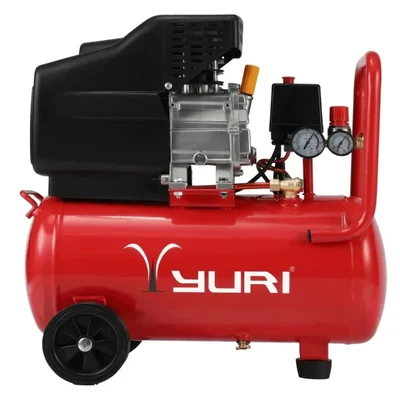 Yuri 2HP 30L Portable Air Compressor, 8 Bar High Pressure Pump for Spray Painting & Pneumatic Tools YR-AC1179