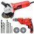 HPD Shakti 100mm (4") 850 Watt Angle Grinder & 10mm 500 Watt F/R Mode, Variable Speed Drill Combo With Cutting Wheels, Drill Bits & Accessories
