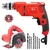 HPD Shakti 100mm (4") 1050 Watt Marble Cutter & 10mm 500 Watt F/R Mode, Variable Speed Drill Combo With Cutting Blade, Drill Bits & Accessories