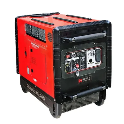HPM 8 KVA Petrol Inverter Portable Generator with Recoil & Self-Remote Start (Olympias HP-70is)