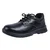 HS HS-2201 PU Sole Grain Leather Steel Toe Black Safety Shoes(Size-5)