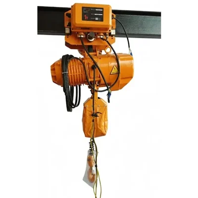 HT 1 Ton 3 HP Electric Chain Hoist, 6 Meter x 7.1 mm Load Chain With Electric Trolley For Horizontal Movement (1 Year Warranty)