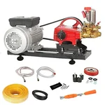 Heavy Duty Triple Piston HTP 50 Pump Set With 3 HP Copper Winding Motor, 15 Meter Hose Pipe & Spray Gun