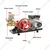 Heavy Duty Triple Piston HTP 50 Pump Set With 3 HP Copper Winding Motor, 15 Meter Hose Pipe & Spray Gun