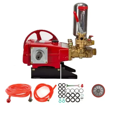 Heavy Duty HTP-80 Triple Pistons Sprayer Pump With 3 Outlets For Cleaning & Agricultural Purposes