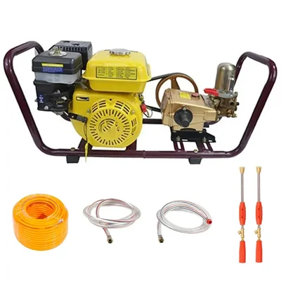 Kisankraft KK-PSP-30, Heavy Duty 4-stroke 196 cc HTP Sprayer with 50 meter Hose Pipe and 2 Free Spray Gun