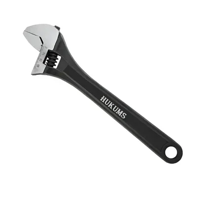 Hukums 10 Inch (250 mm) Phosphate Finish Adjustable Wrench