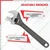Hukums 10 Inch (250 mm) Phosphate Finish Adjustable Wrench