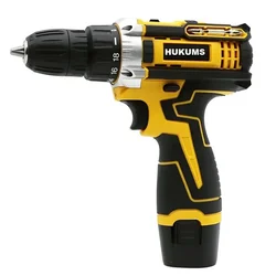 Hukums 10 mm 12V Cordless Screw & Drill Machine with Double Battery & Charger