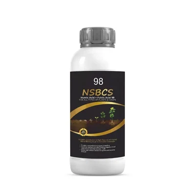 NSBCS Humic Fulvic Acid 98 (500 ml) Bio Fertilizer | Soil Conditioner for Boosts Root Growth and Nutrient Uptake