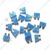 HUMSER Automotive Blade Fuses 15 Amp Blue (100 PCS)