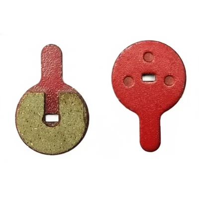 HUMSER Cycle Disc Brake Pads Round Type 32mm Red High Performance