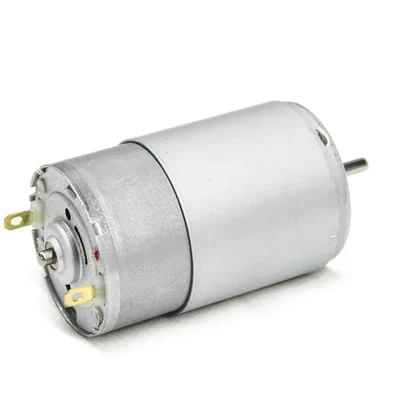 HUMSER Small 18V 6000 RPM DC Motor (Silver) - High-Speed Brushed Motor for DIY Projects