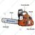 Husqvarna 365, 70.7-cc Petrol Chainsaw with 24 inch Guide Bar