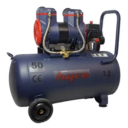 HYCO 50 Litres Oil Free and Noiseless Air Compressor With 1.5 HP Copper Winding Motor, 115 psi Max. Pressure
