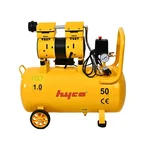 HYCO 50 Litres Oil Free Noiseless Air Compressor with 1 HP Copper Winding Motor, 8 Bar Max. Pressure (HY-OF-50L)