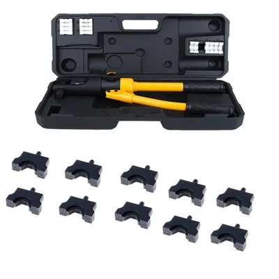 Ingco 18 mm Hydraulic Crimping Tool With Crimping Dies, 70 KN Force & 16-240 mm² Crimping Range (HHCT01240)