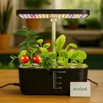Ecofynd Clyra 8 Pods Indoor Garden Hydroponics System,15 Watt LED Artificial Sunlight, Adjustable