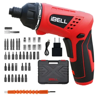 iBELL 3.6V Cordless Screwdriver, 220 RPM (MS06-16)