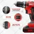 iBELL 10 mm 20V Cordless Impact Driver Drill With Battery, Charger & Accessories, 1450 RPM (BM18-60)