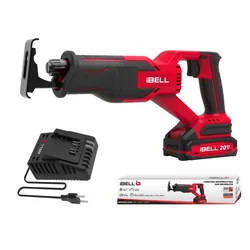 iBELL 20V One Power Series Cordless Reciprocating Saw With Battery & Charger, 2700 RPM (BR20-48)