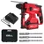 iBELL 24mm 20V Cordless SDS-PLUS Quick Change Chuck Rotary Hammer Drill With Accessories, 1400 RPM (IBL BH22-47)