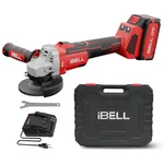 iBELL 100mm (4") 20V Cordless Angle Grinder With 3-Speed Setting, Battery & Charger, 5000/6500/8500 RPM (IBL BA20-25)