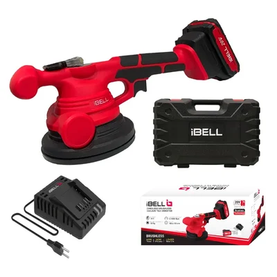 iBELL 150mm 20V Cordless Tile Vibrator With Battery & Charger, Max. Suction Capacity 60 Kg (IBL CT20-60)