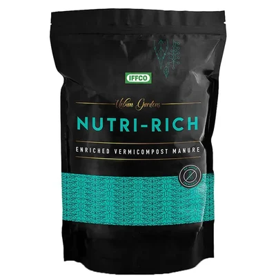 IFFCO Urban Gardens 5kg Nutri Rich Seaweed Fortified Vermicompost for Plants (Pack-1 Pc)