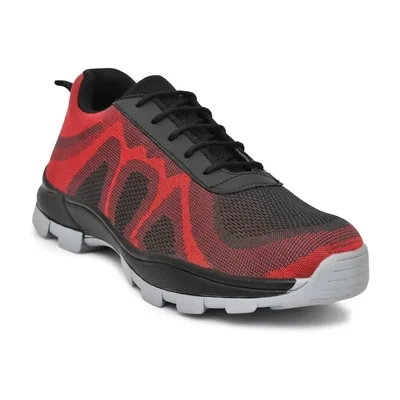 STONIX STEPGUARD Steel Toe Red Lightweight Industrial Safety Shoes(Size-6)