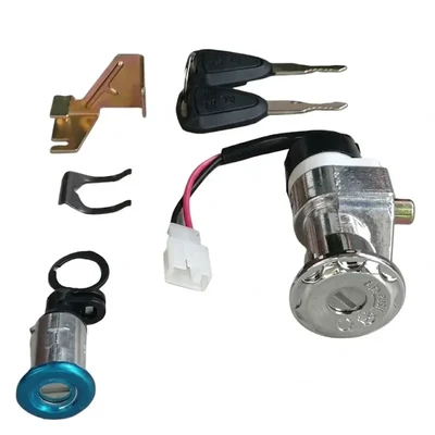 Premium Quality Ignition Lock Set Seat Lock Manual Keys OEM Fit Metal Hero & Ampere Electric Scooter