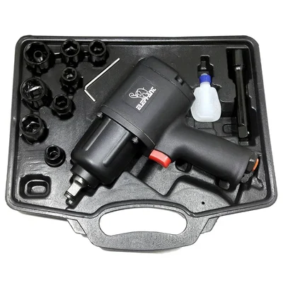 Elephant 1/2 Inch, 850 Nm Max. Torque Air Impact Wrench With 8 Sockets (IW-02)