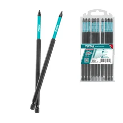 Total 10 Pcs 200 mm PH2 Impact Screwdriver Bit Set (TACIM16PH285)