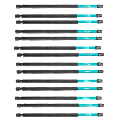 Total 100 mm T25 Impact Screwdriver Bit (TACIM71T25100) - Pack of 7
