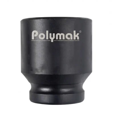 Polymak HT-P-ISB-0.75.21 3/4" Drive 21mm Hex Impact Socket Black Phosphated 6 Point
