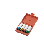 FORSAGE 4 Piece ½″ Thin-Wall Impact Socket Set, TH Series, Chrome Moly, Plastic Case (F‑4046)