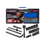 FORSAGE 24 Piece 1/2″ (8–32 mm) Impact Socket & Wrench Set (F‑4245B‑5MPB)