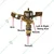 3/4" Zinc Impact Sprinkler Water Irrigation Sprayer Head for Garden & Lawn (Pack Of 5)