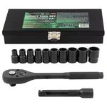 ROCKFORCE 12-Piece 1/2" Impact Tool Set – Heavy-Duty 12-Point Sockets for Auto & Industrial Use (RF-4122-9)