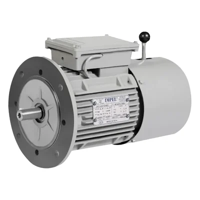 Impel 1.5 HP Three Phase 4 Pole Flange Mounted AC Induction Motor With DC Braking System - 2 Years Warranty