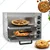 Premium Quality Stone Base Double Deck 16x16 Inch Electric Pizza Oven 