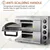 Premium Quality Stone Base Double Deck 16x16 Inch Electric Pizza Oven 