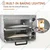 Premium Quality Stone Base Double Deck 16x16 Inch Electric Pizza Oven 