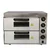 Premium Quality Stone Base Double Deck 16x16 Inch Electric Pizza Oven 