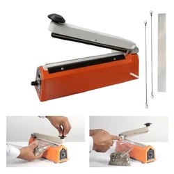 Impulse Type 8 Inch Hand Sealer Machine, Copper Transformer & AL Body