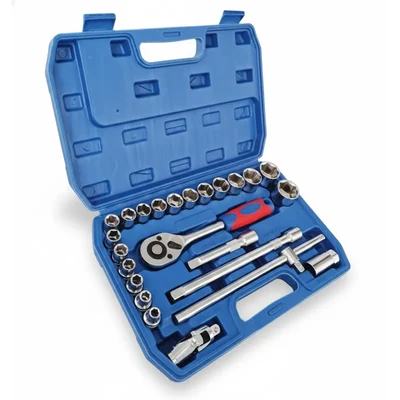 Inder 1/2" Drive Hex Bi-Hex Socket Set 24 Pcs 1001A