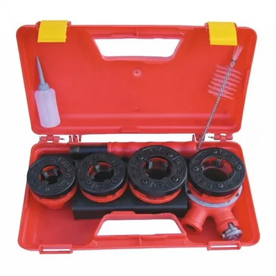 Inder 3/8-2 Inch BSPT Ratchet Pipe Threader P-111H – Industrial 16Kg Full Range Threading Tool