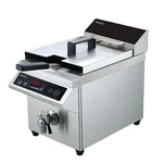Heavy Duty 3500W Commercial Induction Deep Fryer with 8 Liters Capacity Digital Touch Control Panel and Oil Drain Tap